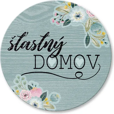 Image de Nekupto Sous-verre en bois Happy Home Sweet Home