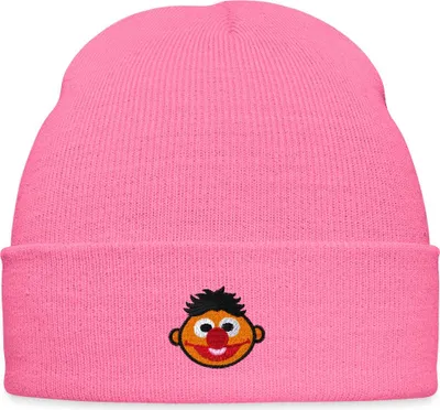 Produktbild von Spreadshirt Sesamstraße Ernie Als Stickmotiv Bestickte Wintermütze, One size, Pink