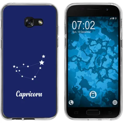 Produktbild von PhoneNatic Case kompatibel mit Samsung Galaxy A7 (2017) Silikon-Hülle SternzeichenCapricornus M7