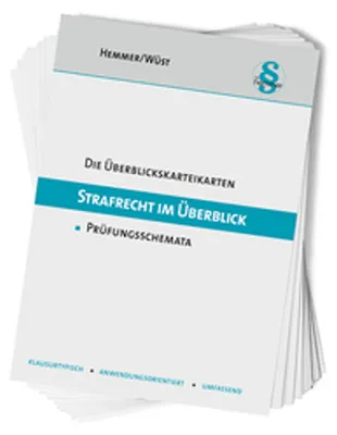 Obrázek produktu pro Die Überblickskarteikarten Strafrecht im Überblick