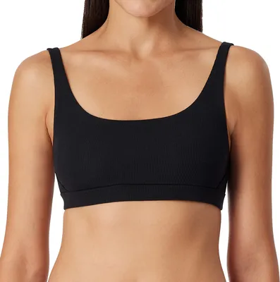 Produktbild von Schiesser Pure Rib Bustier Sanft stützendes Unterbrustband, Wrapping-Detail an der Seitennaht, Elastische Doppelripp-Qualität aus Baumwolle