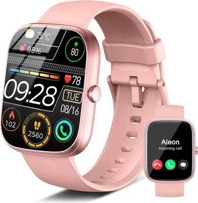Smartwatch mit Telefonfunktion mit Schlafmonitor SpO2 Herzfrequenz,1.91" Fitnessuhr Schrittzähler Uhr, 110+ Sportmodi,IP68 Wasserdicht Fitness Tracker