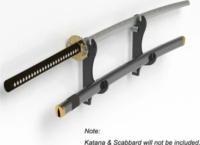 Produktbild von Schwertständer 19,5 x 8,5 cm Katana Wandhalter für Katana / Schwert