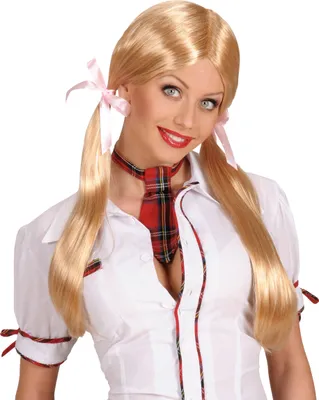 Produktbild von Schulmädchen Perücke Kostüm-Zubehör blond