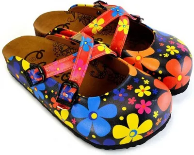 Produktbild von Damen Clogs mit überkreuzten Riemen, strapazierfähig, Größe 40 WCAL172