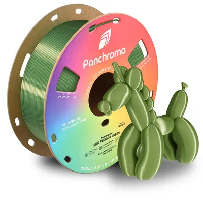 Zdjęcie produktu dla PLA Silk, filament 1,75 mm, kolor: perydotowy zielony, waga: 1 kg