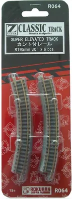 Produktbild von Rokuhan 7297064 - Z - Gleis - überhöht - R195-30° - Neu