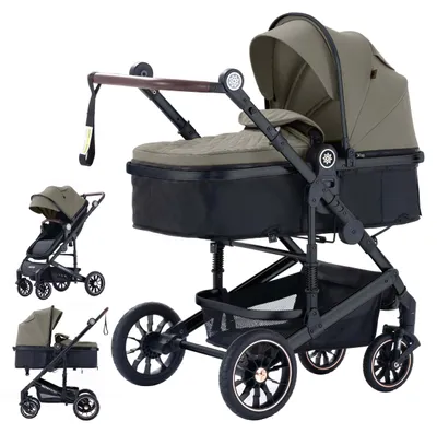 Immagine prodotto di Daliya® NEOMOVE 2in1: passeggino, navicella e seggiolino sportivo tutto in uno, passeggino leggero, telaio in alluminio, passeggino da viaggio, passeggino combinato con ampio cestino portaoggetti