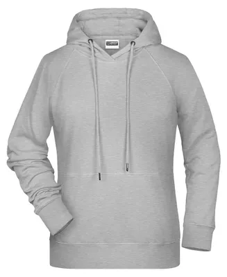 Produktbild von James and Nicholson - Kapuzenpullover für Damen LT2596 (L) (Grauheide)