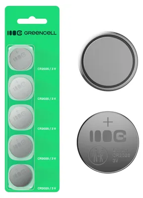 Produktbild von Green Cell Button battery 5x CR2025