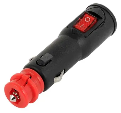 Image de Fiche EURO/DIN avec interrupteur et fusible pour prise de courant 12/24V max 15A