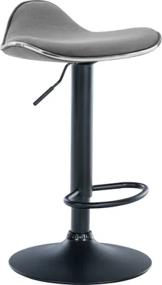 Produktbild von Barhocker HLO-CP48 Stoff schwarz  hellgrau