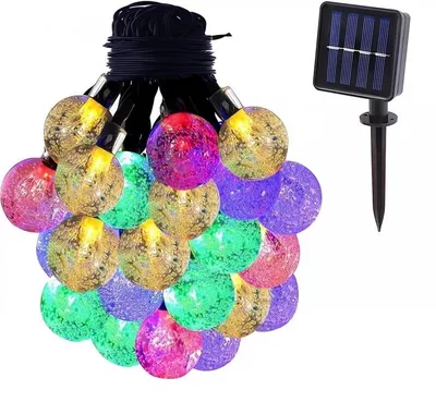 Produktbild von Verk 12298 Solar-Deko-Kettengirlande 20 LEDs, 450 cm, Mehrfarbig