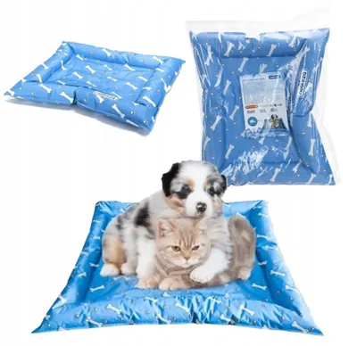 Produktbild von Kühlmatte für Tiere, 56 cm x 46 cm, Nobleza – Schlafplatz für Hunde und Katzen