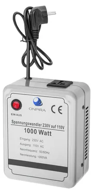 Produktbild von 230V auf 110V Spannungswandler Transformator Wandler Umwandler Converter 220V AC 1000W