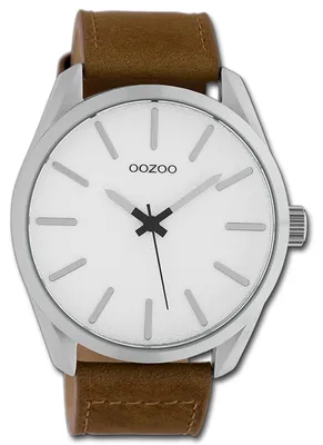 Obrázok produktu pre Hodinky Oozoo, pánske/dámske, hnedý kožený remienok, analógové, quartzový mechanizmus, model D3UOC10320