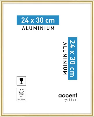 Produktbild von accent by nielsen Aluminium Bilderrahmen Accent, 24x30 cm, Gold