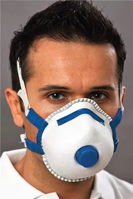 Image de EKASTU Masque de protection respiratoire Mandil FFP2/Soft/V FFP2 / V NR avec valve d'expiration