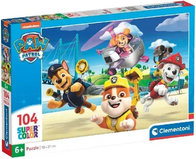 Produktbild von Puzzle 104 Teile Super Kolor Paw Patrol