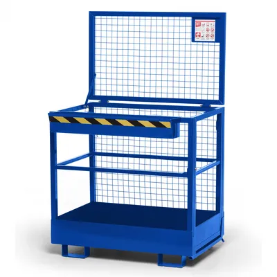 Produktbild von R+R Industrietechnik Arbeitskorb Typ RAK 1200x800x1910mm RAL5010 Enzianblau