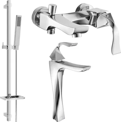 Produktbild von Mexen Estrella DQ02 Badewannenset, Chrom - 72313DQ02-00