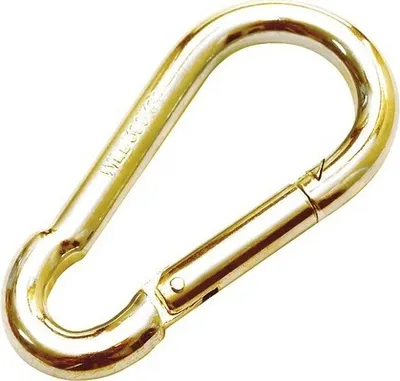 Produktbild von Feuerwehr-Karabiner 8x80 mm gelb verzinkt