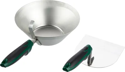 Produktbild von PARKSIDE® Gipserpfanne und -kelle/Mörtelbrett, ergonomisch geformtem Griff (Gipserpfanne und -kelle)