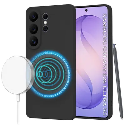 Obrázok produktu pre Techsuit - SoftFlex MagSafe silikónový kryt pre Samsung Galaxy S26 Ultra – čierny