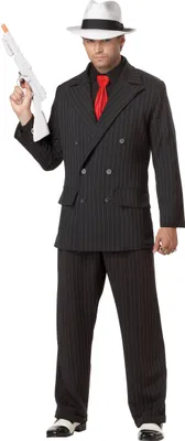 Produktbild von Kostüm Mafioso für Herren schwarz-rot - XL