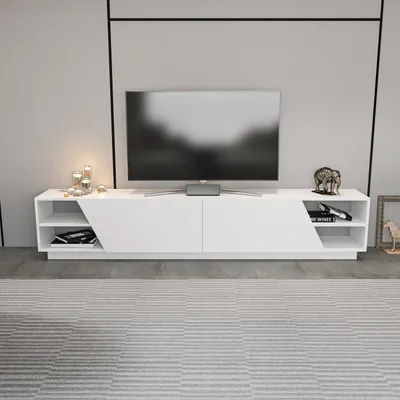 Immagine prodotto di Skye Decor, Rhodes- Rhodes RTC, bianco, mobili TV, 47,4x240x37,1 cm, 100% pannello di particelle rivestito in melaminico