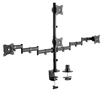 Zdjęcie produktu dla AISENS DT27TSR-379, 75 x 75 mm, 100 x 100 mm, -45 - 45°, -45 - 45°, 180°, Czarny
