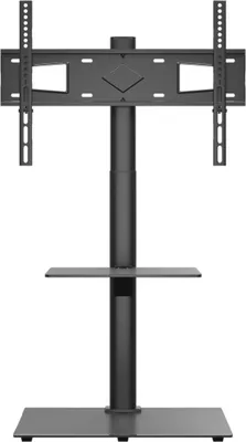 Produktbild von （Robust Möbel） TV-Eckständer mit 2 Ablagen für 32-65 Zoll Schwarz - CL941810 - TV Halterungen
