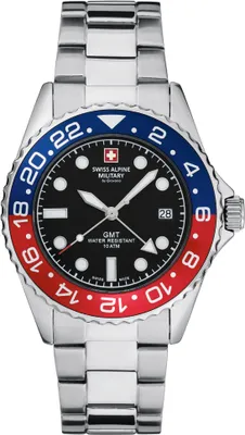 Produktbild von Swiss Alpine Military by Grovana 7052.1131 Master Diver GMT Herren Uhr NEU