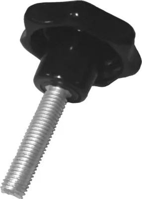 Produktbild von 1 Stück Sterngriffschraube M12 x 40 mm DIN6336 A schwarz Ø63