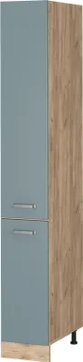 Produktbild von Vicco Apothekerschrank R-Line, 30 cm, Blau-Grau/Goldkraft Eiche