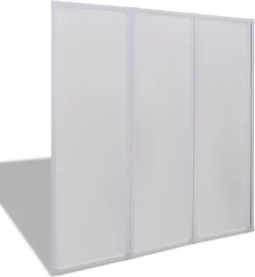 Immagine prodotto di Doccia da bagno a parete 141 x 132 cm 3 Pannelli pieghevoli