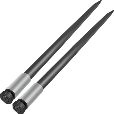 Produktbild von Heu-Speere Ballenspieße 2 schwarze Heuballen-Speere 49" Kapazität 4000 lbs 1 3/4" Durchmesser