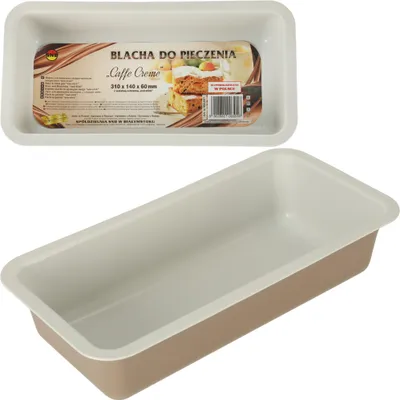 Produktbild von Brotbackblech gestempelt 31cm x 14cm braun