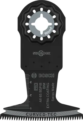 Image de Lame de scie oscillante Pro AII 65 BSPIB Starlock bi-métal bois dur 65x40mm - BOSCH - 2608669082