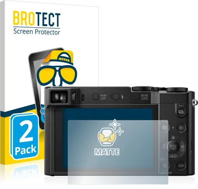 Produktbild von 2x BROTECT Schutzfolie für Panasonic Lumix DMC-TZ101 Displayschutz Displayschutzfolie Folie Matt Entspiegelungsfolie
