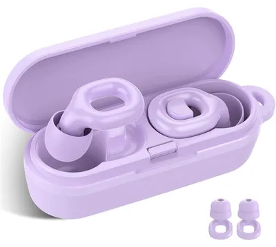 Immagine prodotto di Tappi per le orecchie per dormire, riutilizzabili, in silicone, con riduzione del rumore di 35 dB, confezione da 7 paia, colore viola