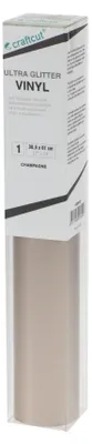Produktbild von Kreativplotter Ultra Glitter Vinyl CHAMPAGNE 30,5 x 61 cm