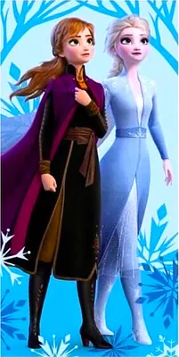 Produktbild von Badetuch Disney Frozen Strandtuch - Elsa & Anna 70 x 140 cm aus Baumwolle