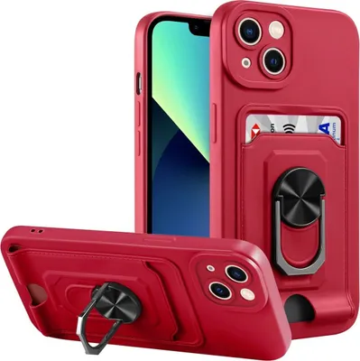 Produktbild von König Design Hülle kompatibel mit Apple iPhone 14 Plus Kunststoff Soft Handyhülle - Handy Case Rot