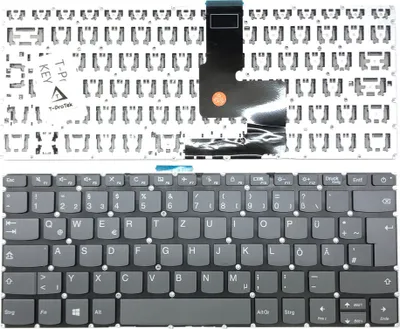 Produktbild von DEUTSCHE - Schwarz Tastatur Keyboard kompatibel für Lenovo IdeaPad 320S-14