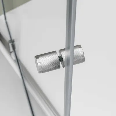 Produktbild von Nischendusche mit Drehtür NT604 FLEX - 6 mm Nano Klarglas - Profilfarbe wählbar, Breite:800 mm, Profilfarbe:Chrom