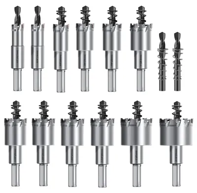 Imagen del producto de Solidchoice - Juego de 14 brocas de carburo de tungsteno (TCT) para diversos materiales