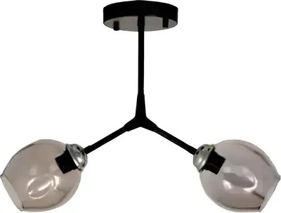 Image de Plafonnier Lustre Lampes de plafond Verre noir
