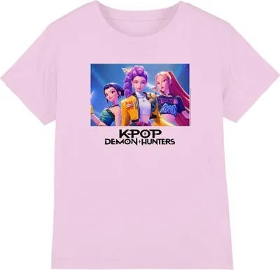 Productafbeelding van K-Pop Demon Hunters - T-shirt voor kinderen, model TV20290 (maat 116) (lichtroze)