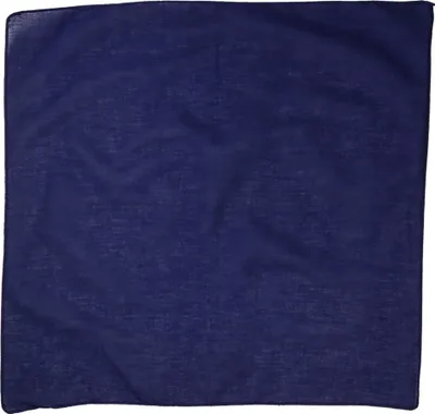 Produktbild von Bandana Tuch einfarbig blau-navy quadratisches Kopftuch